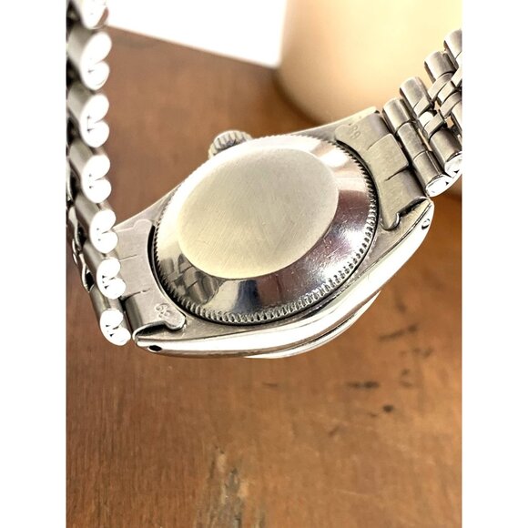 Rolex Women's Watch 6517 Oyster Perpetual Date Blue Dial Swiss Automatic 25mm - Picture 6 of 13